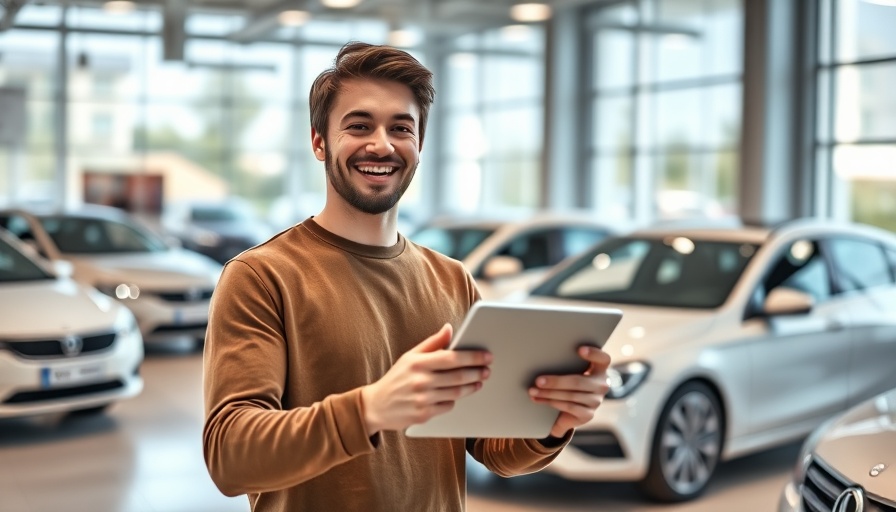 Smiling agent shaking hands at a car dealership, AI Voice Agents in Car Dealerships.