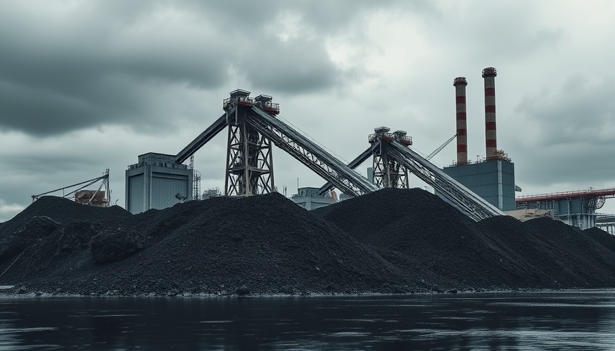 Industrial coal plant symbolizing power struggles in Puerto Rico.