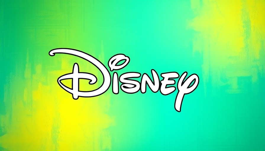Disney logo with vibrant abstract background, highlighting Disney Midjourney AI copyright lawsuit.