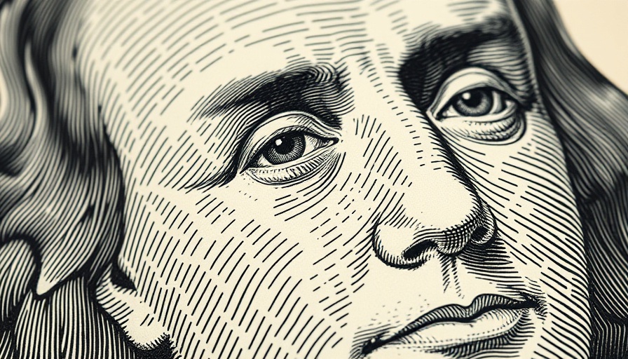 Intricate banknote details close-up with facial elements.