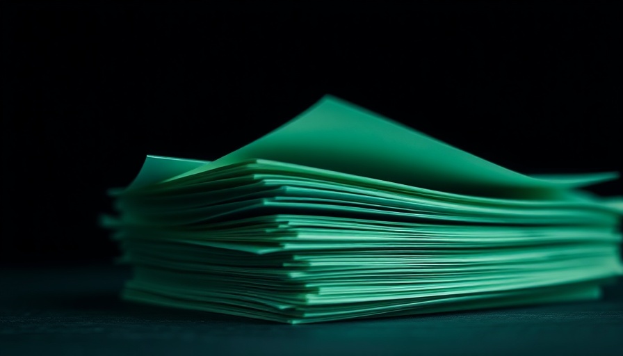 Abstract stack symbolizing AI-generated academic papers.