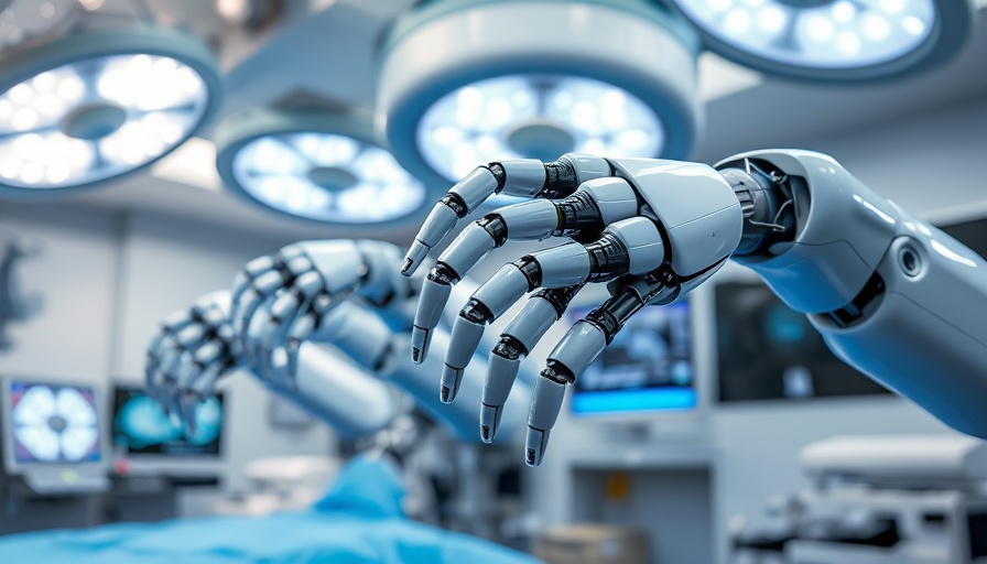 AI-Controlled robot in surgical room performing gallbladder procedure