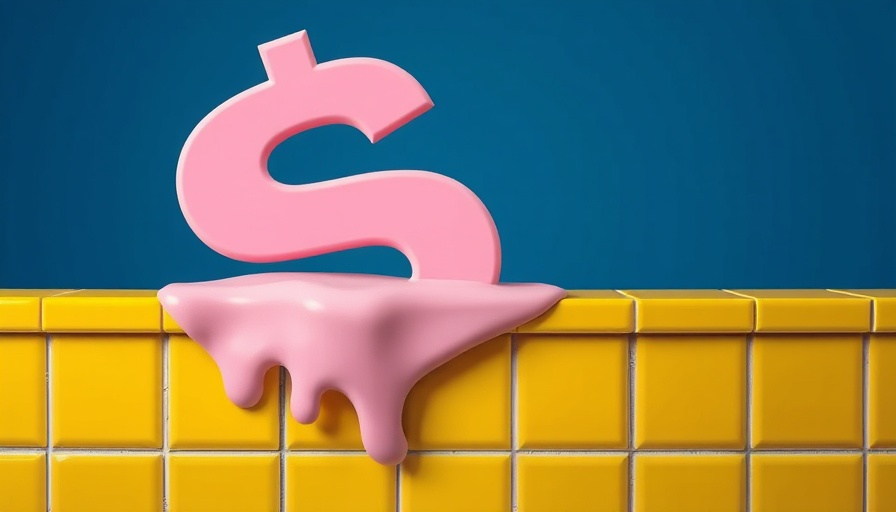 AI Bubble Comparison Dot-Com Crisis represented by melting dollar sign.