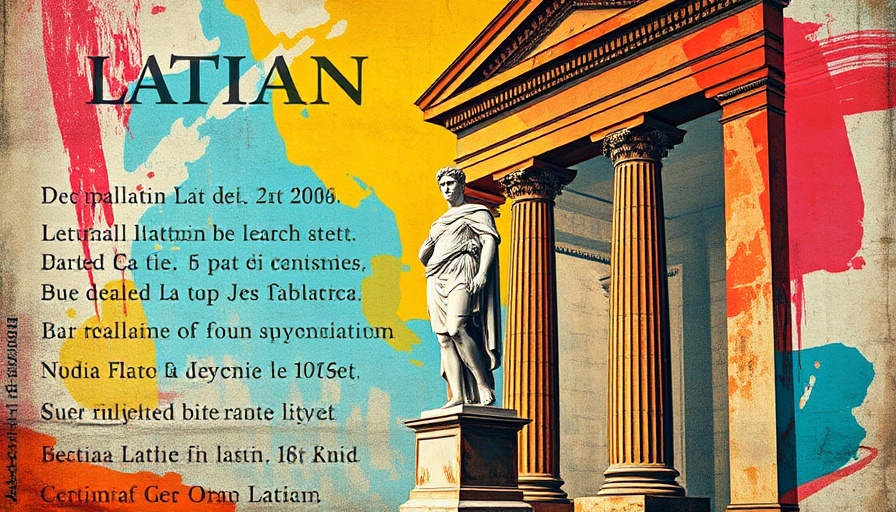 AI-assisted collage showing Latin inscriptions and Roman art.