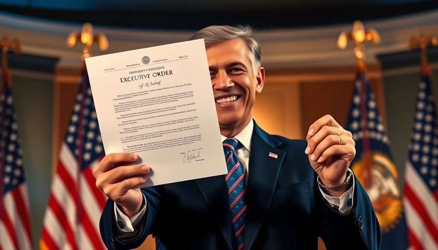 Trump's AI Bias Order executive document held by former president.