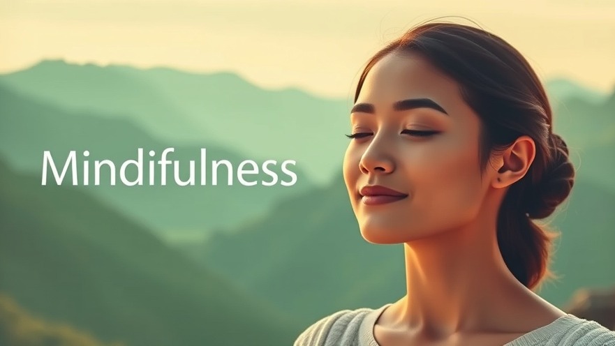 Mindfulness meditation podcast cover with smiling woman.