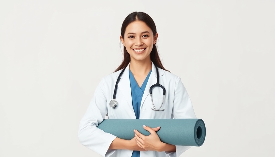 Woman holding yoga mat, suggesting Ayurvedic massage setting.