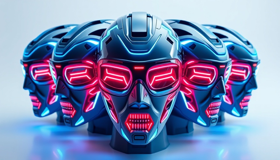 Modern LED light therapy masks with vibrant colors and sleek designs