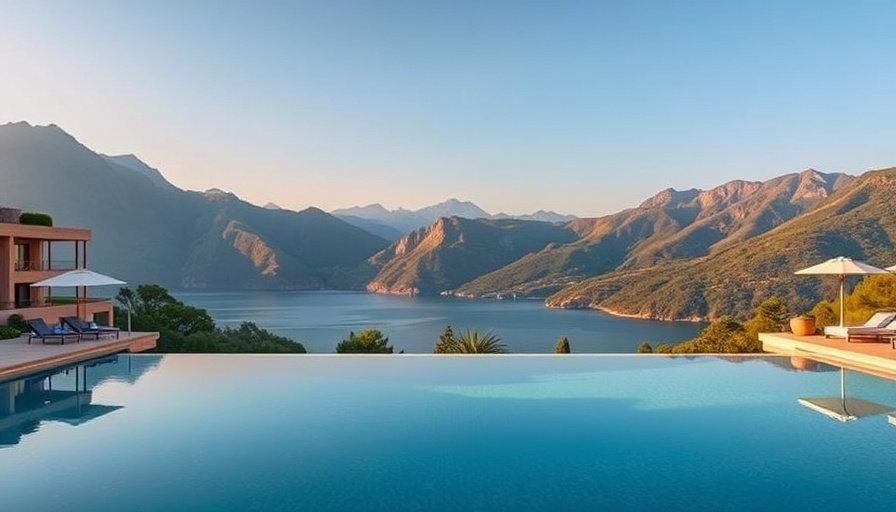 Mallorca resort with mountain and poolside view
