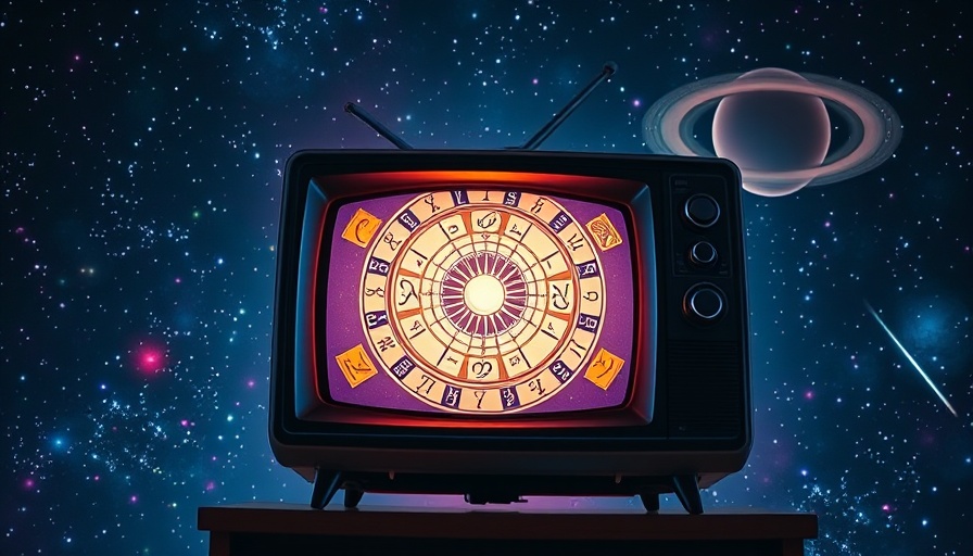 January 2025 Horoscope image with retro zodiac and tarot theme.