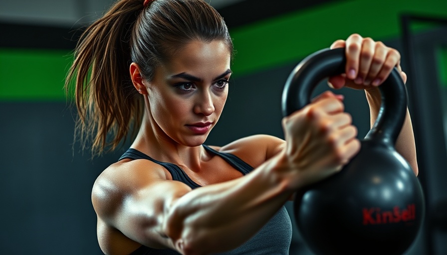 Athletic woman demonstrating diaphragm strength in weightlifting.