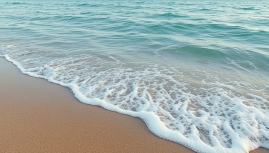 Calm ocean waves promoting transformative breathing.