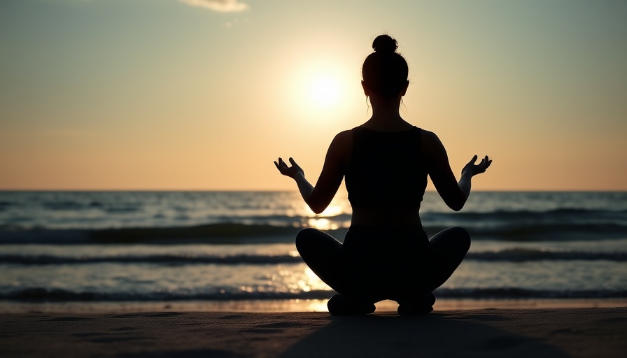 Silhouette of meditation by ocean during sunrise to revive meditation practice.