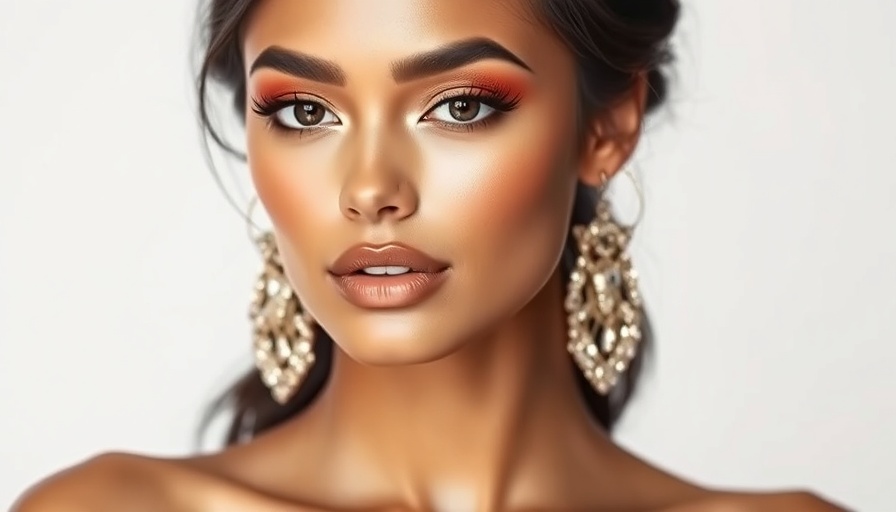 Elegant models showcasing makeup trends 2025 with modern glossy look.