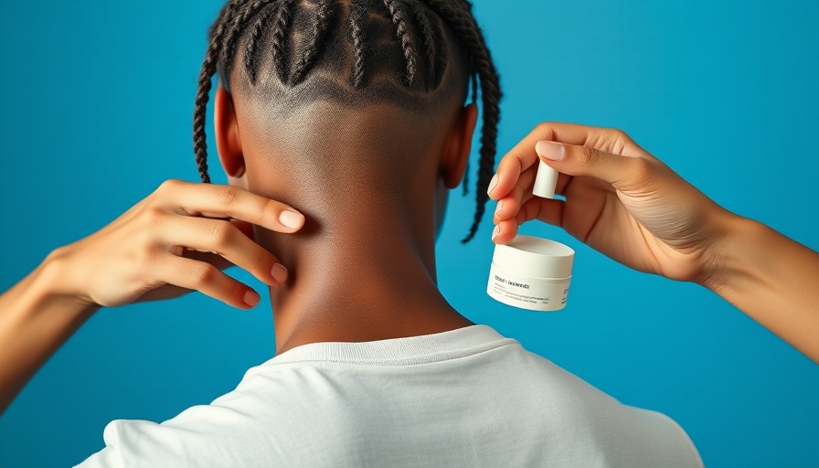 Well+Good products with skincare applications on a dotted blue background.
