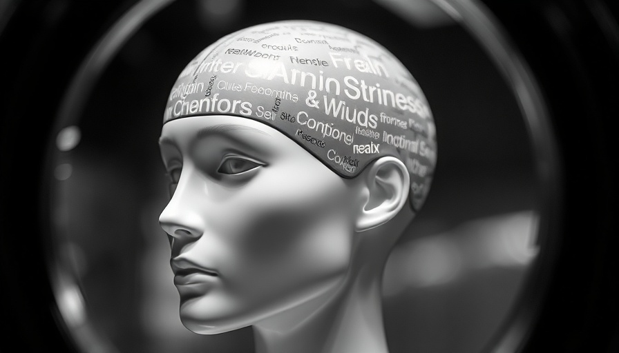 Manomaya Kosha concept art, abstract brain mapping on mannequin.
