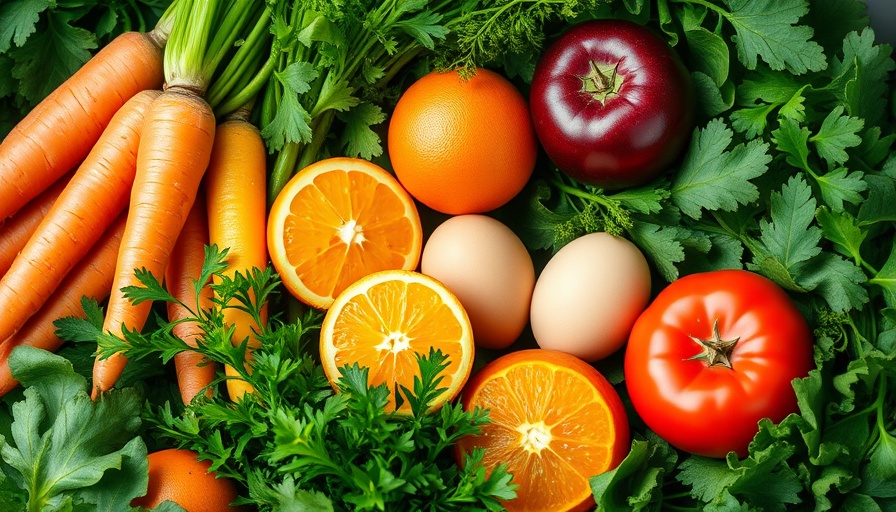 Vibrant fruits and vegetables highlighting essential vitamins you need every day.