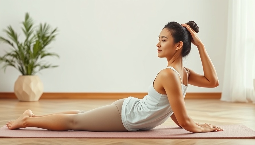 Gentle morning yoga practitioner stretching in a peaceful setting.