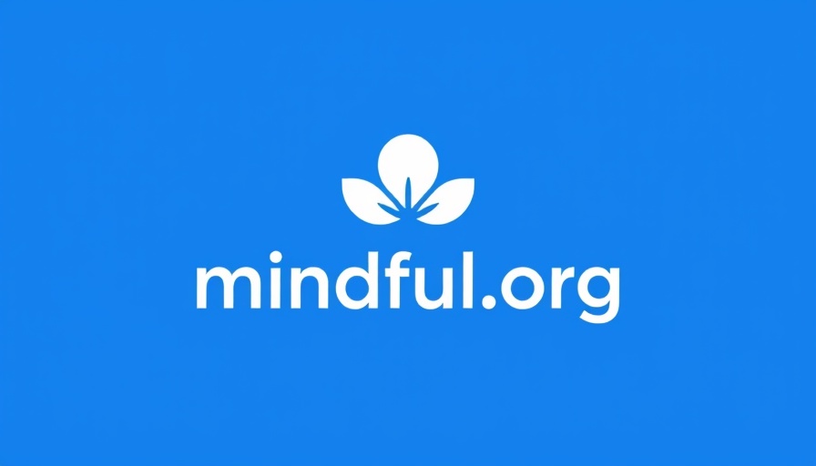 Mindful.org logo on a blue background.
