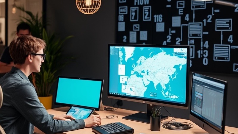 Network marketers celebrating success around a desk in a dynamic team environment.
