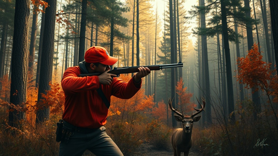 Vintage hunting scene illustrating health benefits of outdoor adventure hunting.
