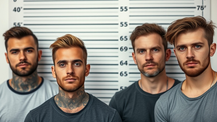 Memphis Safe Task Force gang arrests lineup photo.