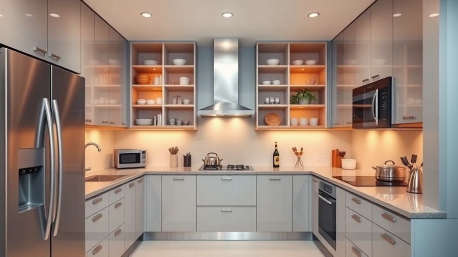 Compact kitchen showcasing space-saving ideas and modern design.