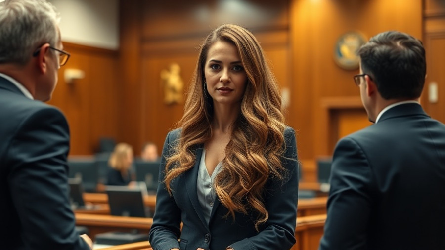 Woman in courtroom during legal proceeding, Lindsey Whiteside federal indictment.