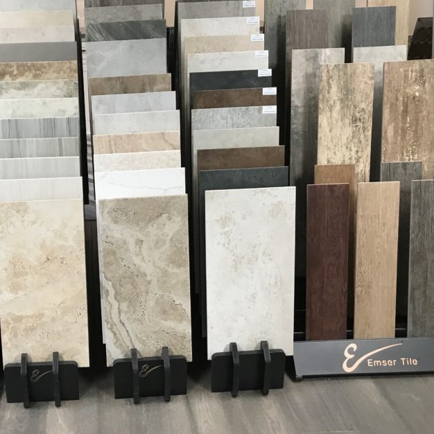 Samples of tile flooring