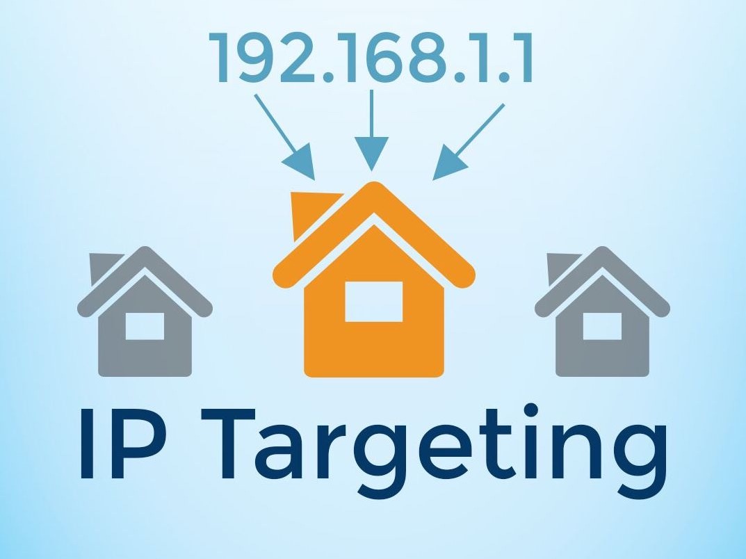house icons with IP address above the orange house