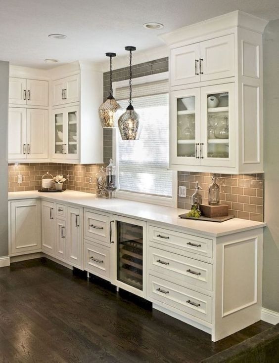 white kitchen cabinets and cupboards