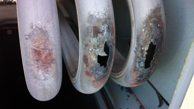 heat exchanger with problems