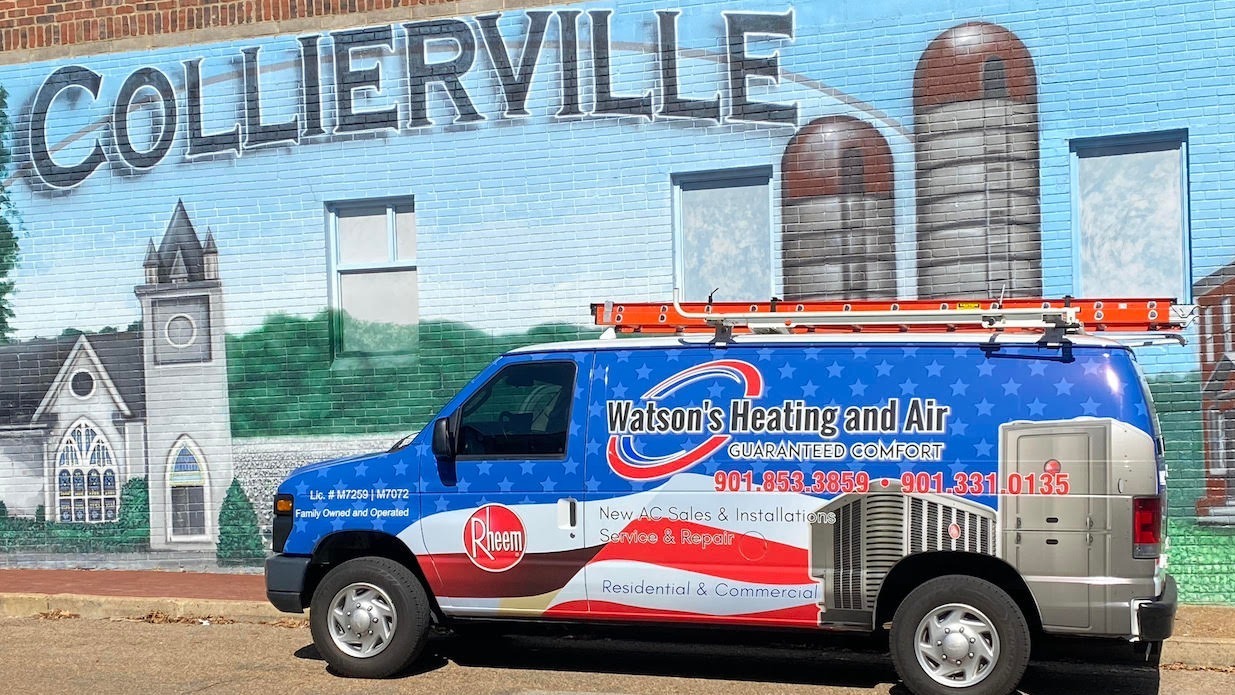 watson's service truck with logo