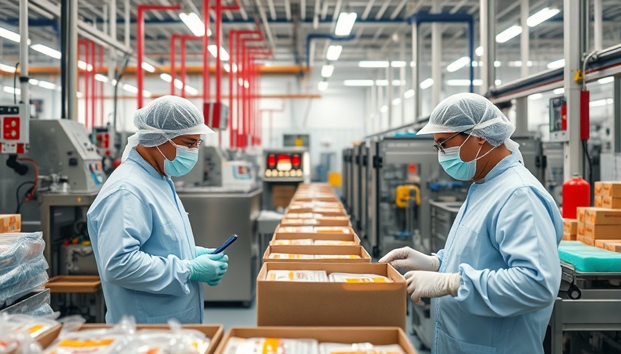 Sanitation protocol in packaging facility ensuring cleanliness and hygiene.