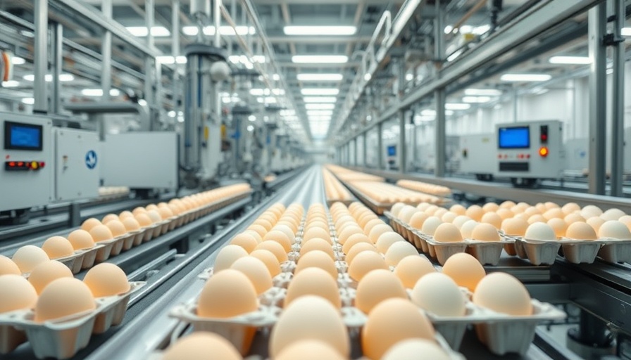Modern sanitizing egg packaging systems in a clean facility.