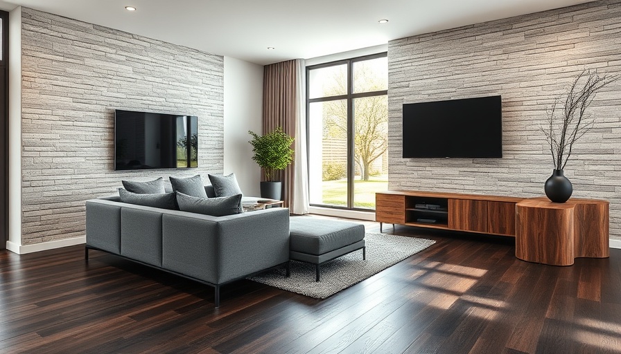 Modern interior highlights benefits of hardwood flooring for home design.