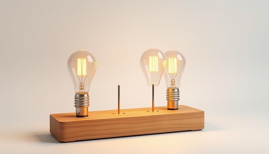 Best LED light bulbs on a wooden base glowing softly.