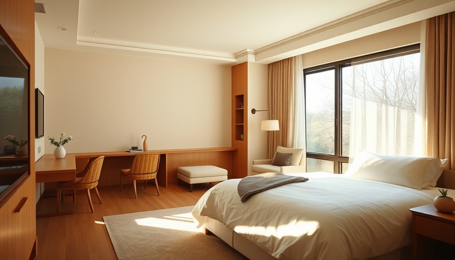 Cozy modern room at Hotel Wren Twentynine Palms.