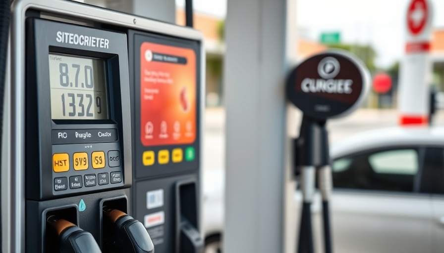 Tennessee gas station pumps showing rising prices amid Iran conflict.