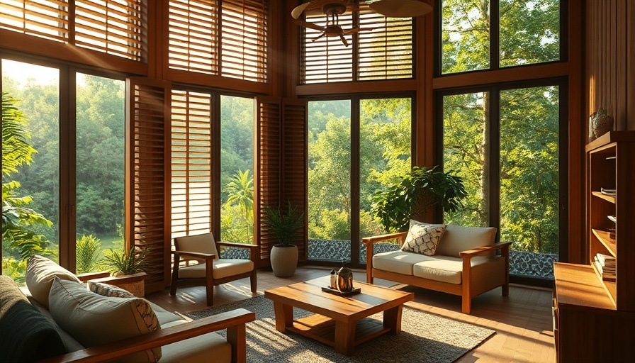Design Rewind: Modern interior with wooden furniture and lush view