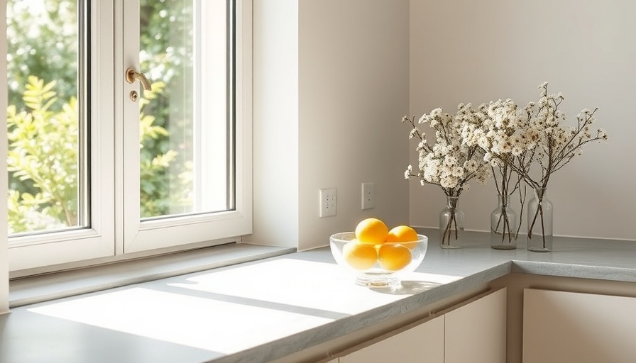Bright modern kitchen inspiration featuring natural elements and sunlight.