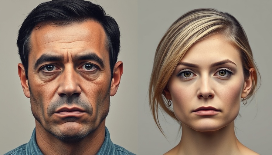 Somber expressions of a man and woman in portraits focusing on MidSouth road safety.