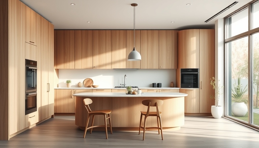 Organic Copenhagen kitchen design with wooden cabinets and natural light.