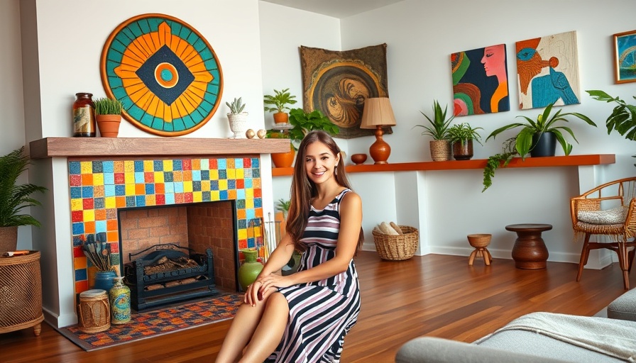 Ellen Van Dusen home decor with vibrant eclectic style and colorful elements.