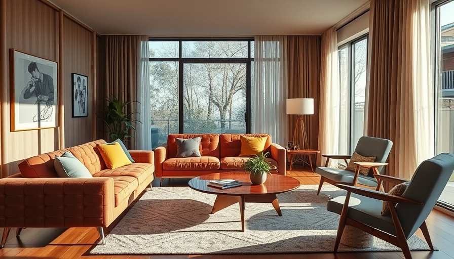 Dimore Studio Latitude 43 Renovation: Mid-century modern living room design.