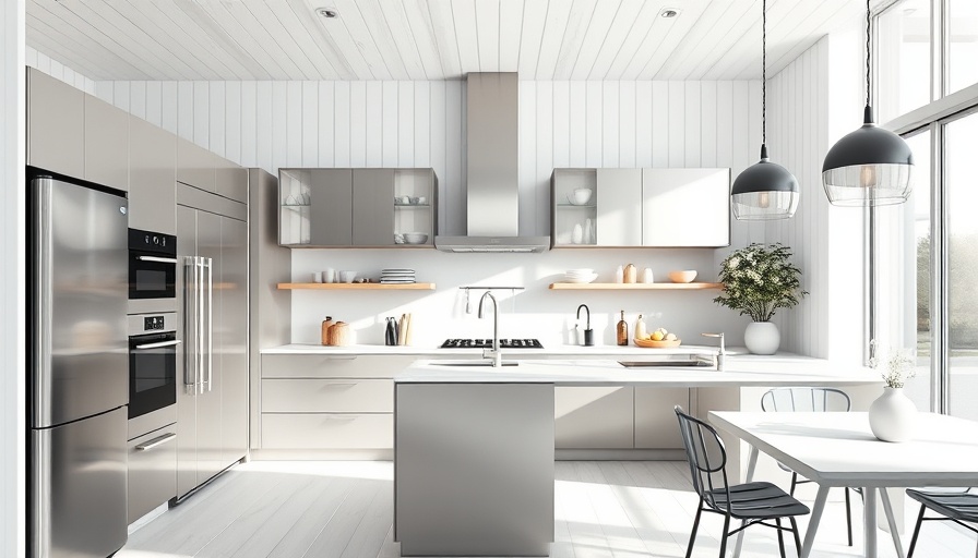 Modern Scandinavian kitchen with sleek minimalist makeover.