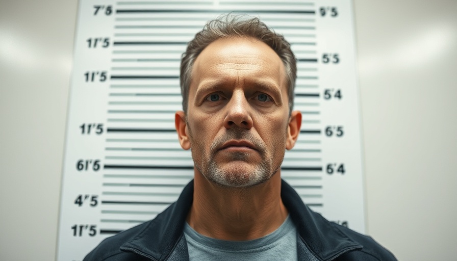 Mugshot of man for security reference, Home Security in the MidSouth.