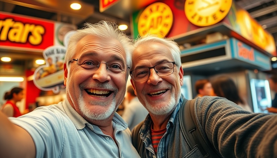 Man takes selfie at Scottie Scheffler Chicken Shack event.