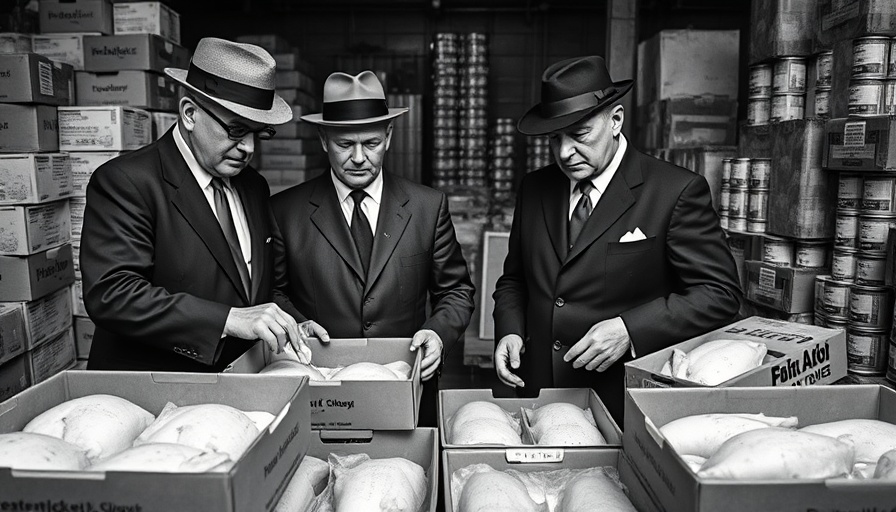 Ducklegger War: Men examining poultry in vintage warehouse setting.