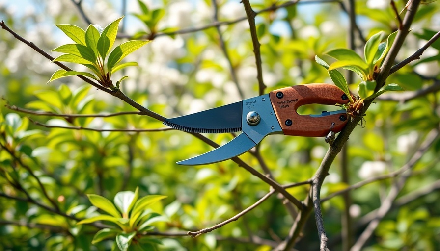 Pruning tool demonstrating how to prune a tree effectively.